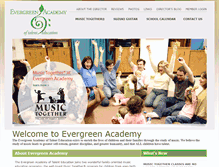 Tablet Screenshot of evergreen-academy.com